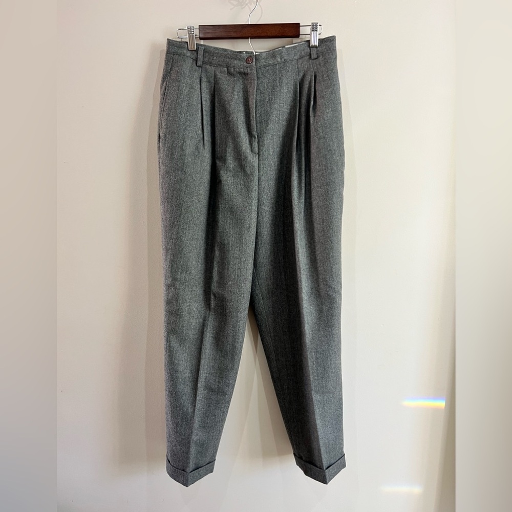 VINTAGE Gray Wool Women's Trousers
